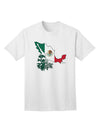 Authentic Mexican Heritage: Mexico Outline Mexican Flag Adult T-Shirt by TooLoud-Mens T-shirts-TooLoud-White-Small-Davson Sales