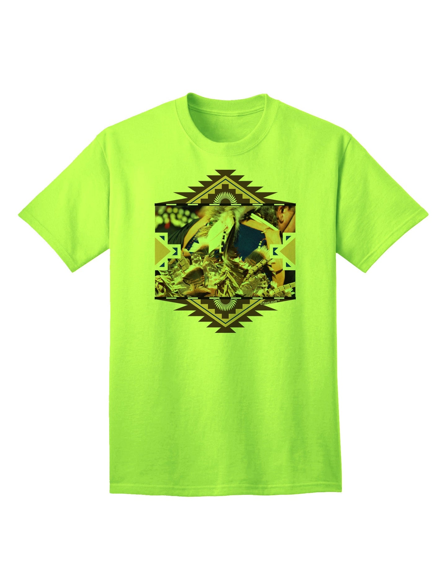Authentic Native American Dancer 1 - Premium Adult T-Shirt Collection-Mens T-shirts-TooLoud-Neon-Green-Small-Davson Sales