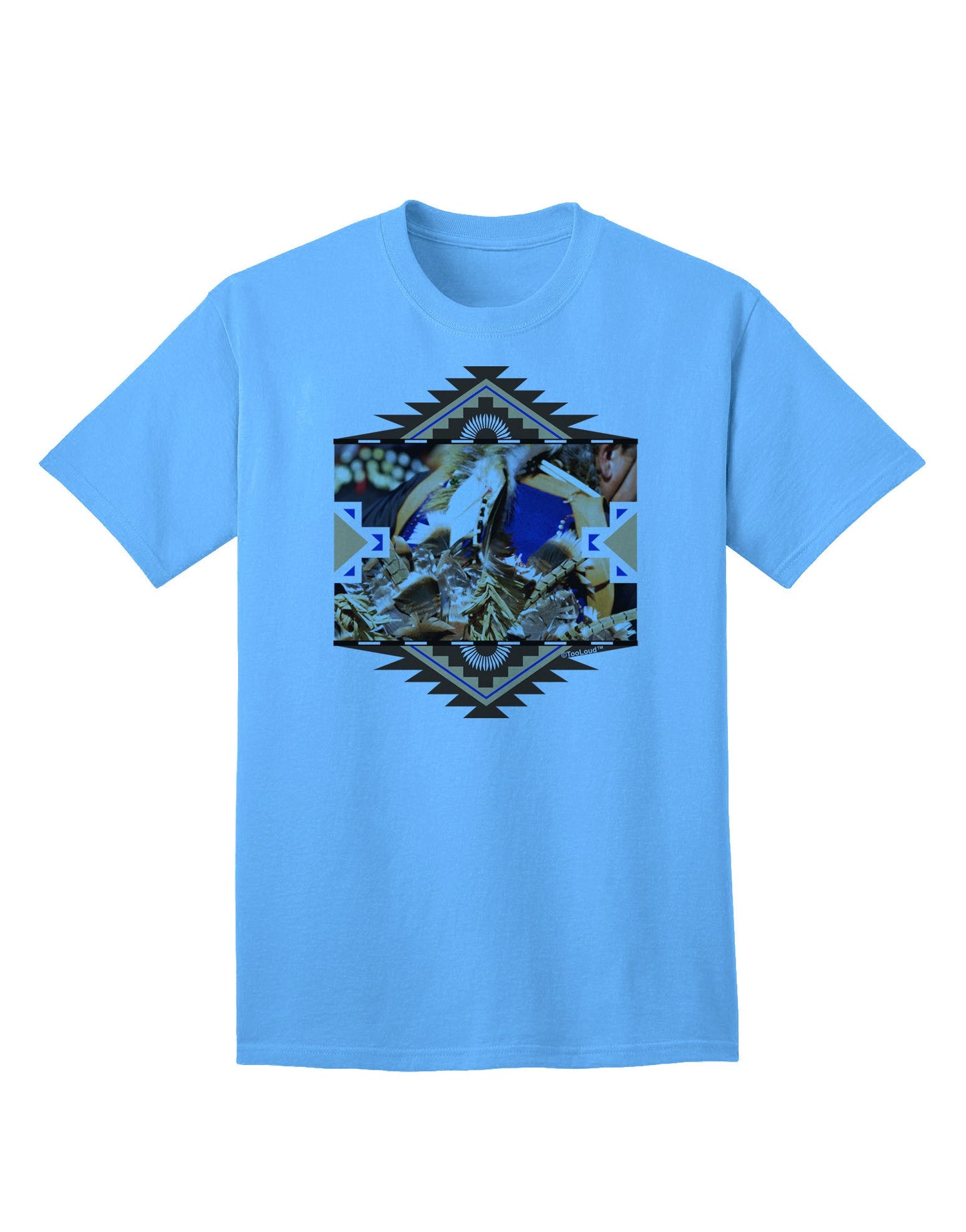 Authentic Native American Dancer 1 - Premium Adult T-Shirt Collection-Mens T-shirts-TooLoud-Aquatic-Blue-Small-Davson Sales