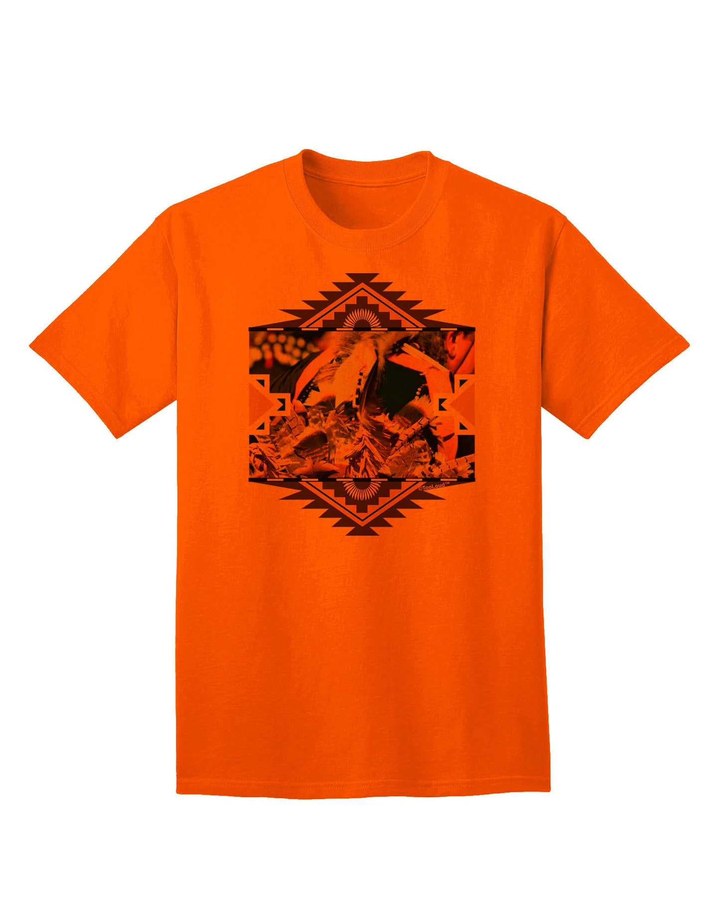 Authentic Native American Dancer 1 - Premium Adult T-Shirt Collection-Mens T-shirts-TooLoud-Orange-Small-Davson Sales