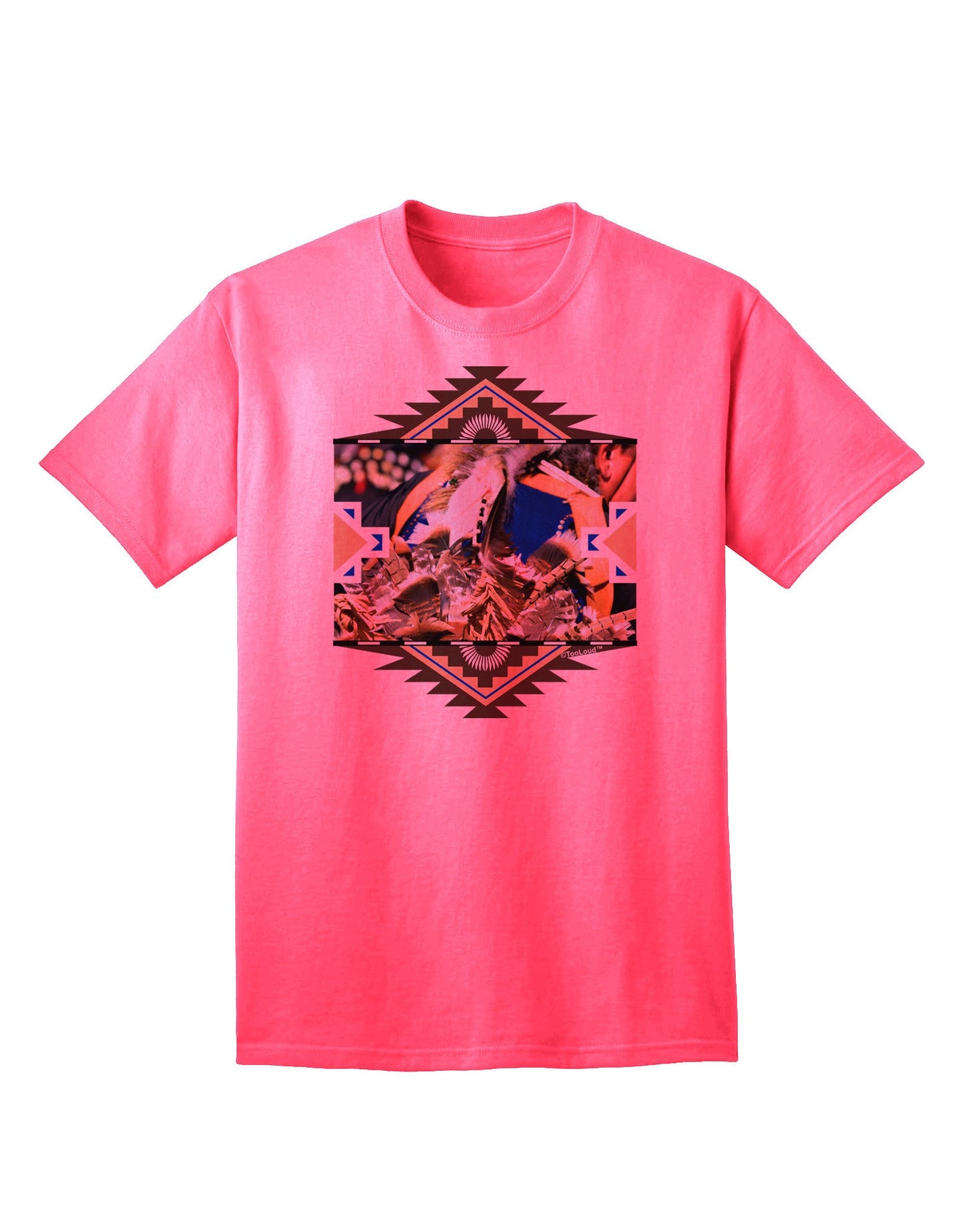 Authentic Native American Dancer 1 - Premium Adult T-Shirt Collection-Mens T-shirts-TooLoud-Neon-Pink-Small-Davson Sales