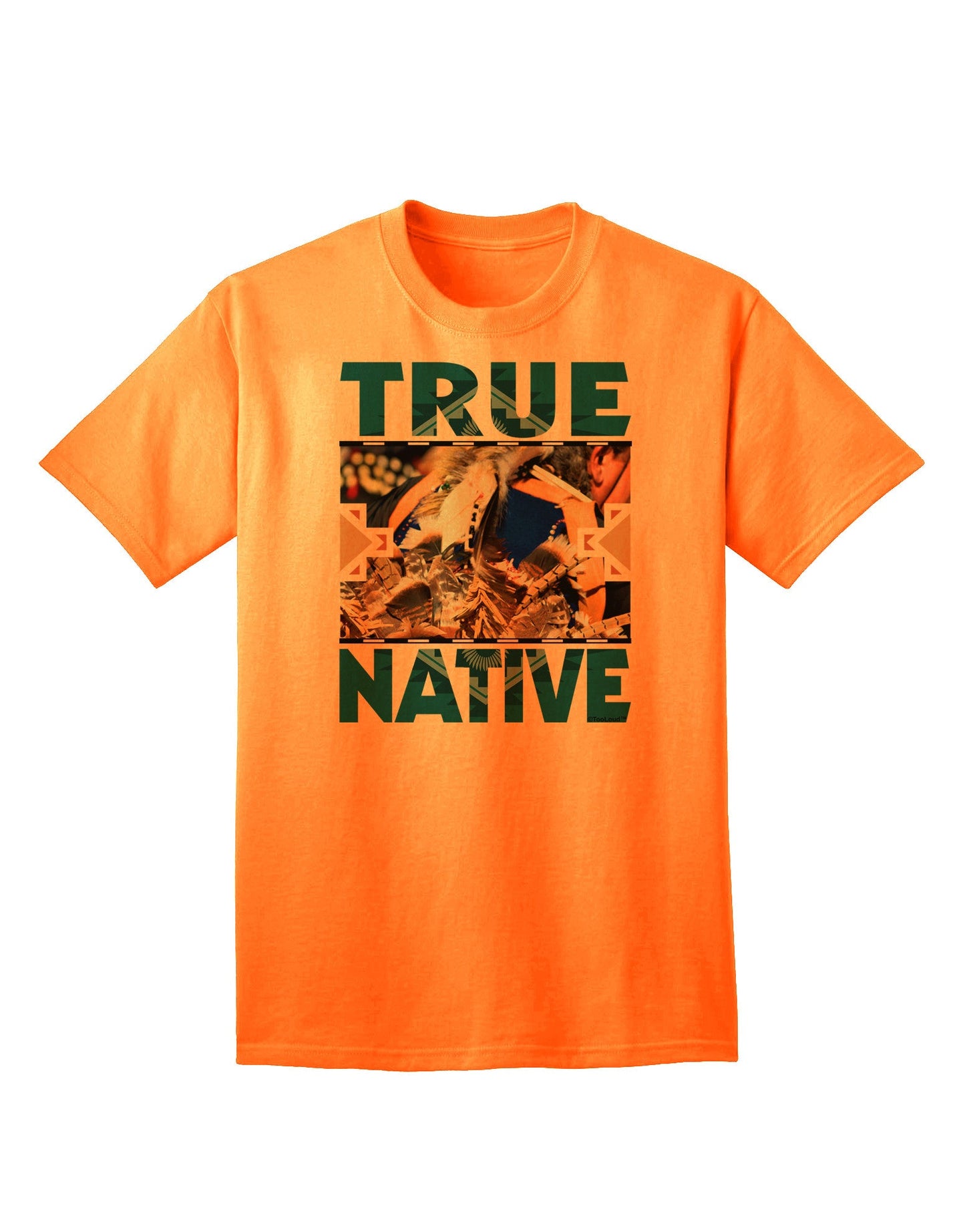 Authentic Native American-Inspired Adult T-Shirt Collection-Mens T-shirts-TooLoud-Neon-Orange-Small-Davson Sales