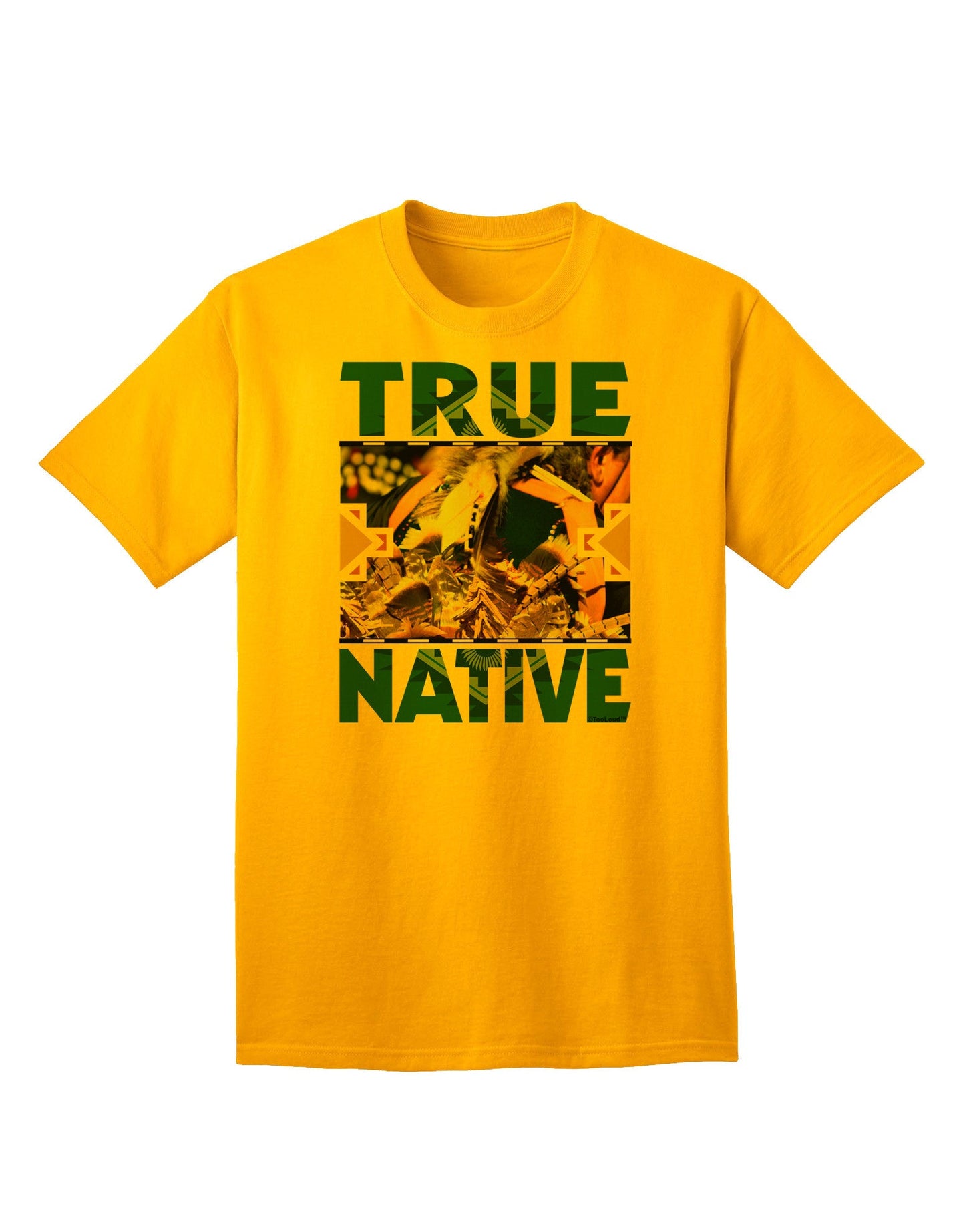 Authentic Native American-Inspired Adult T-Shirt Collection-Mens T-shirts-TooLoud-Gold-Small-Davson Sales