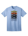 Authentic Natural Mustache Rainbow - Premium Adult T-Shirt Collection-Mens T-shirts-TooLoud-Light-Blue-Small-Davson Sales