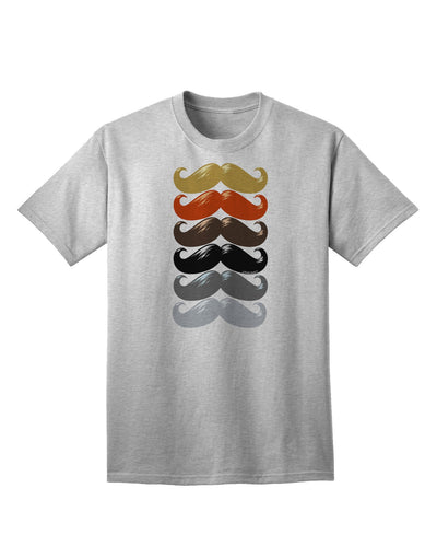 Authentic Natural Mustache Rainbow - Premium Adult T-Shirt Collection-Mens T-shirts-TooLoud-AshGray-Small-Davson Sales