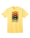 Authentic Natural Mustache Rainbow - Premium Adult T-Shirt Collection-Mens T-shirts-TooLoud-Yellow-Small-Davson Sales