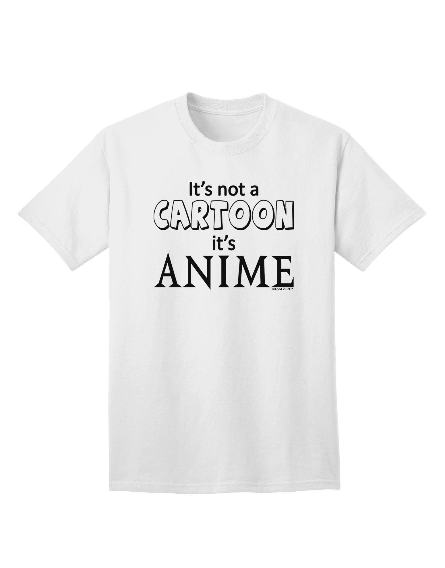 Authentic 'Not A Cartoon' Text - Premium Adult T-Shirt Collection-Mens T-shirts-TooLoud-White-Small-Davson Sales
