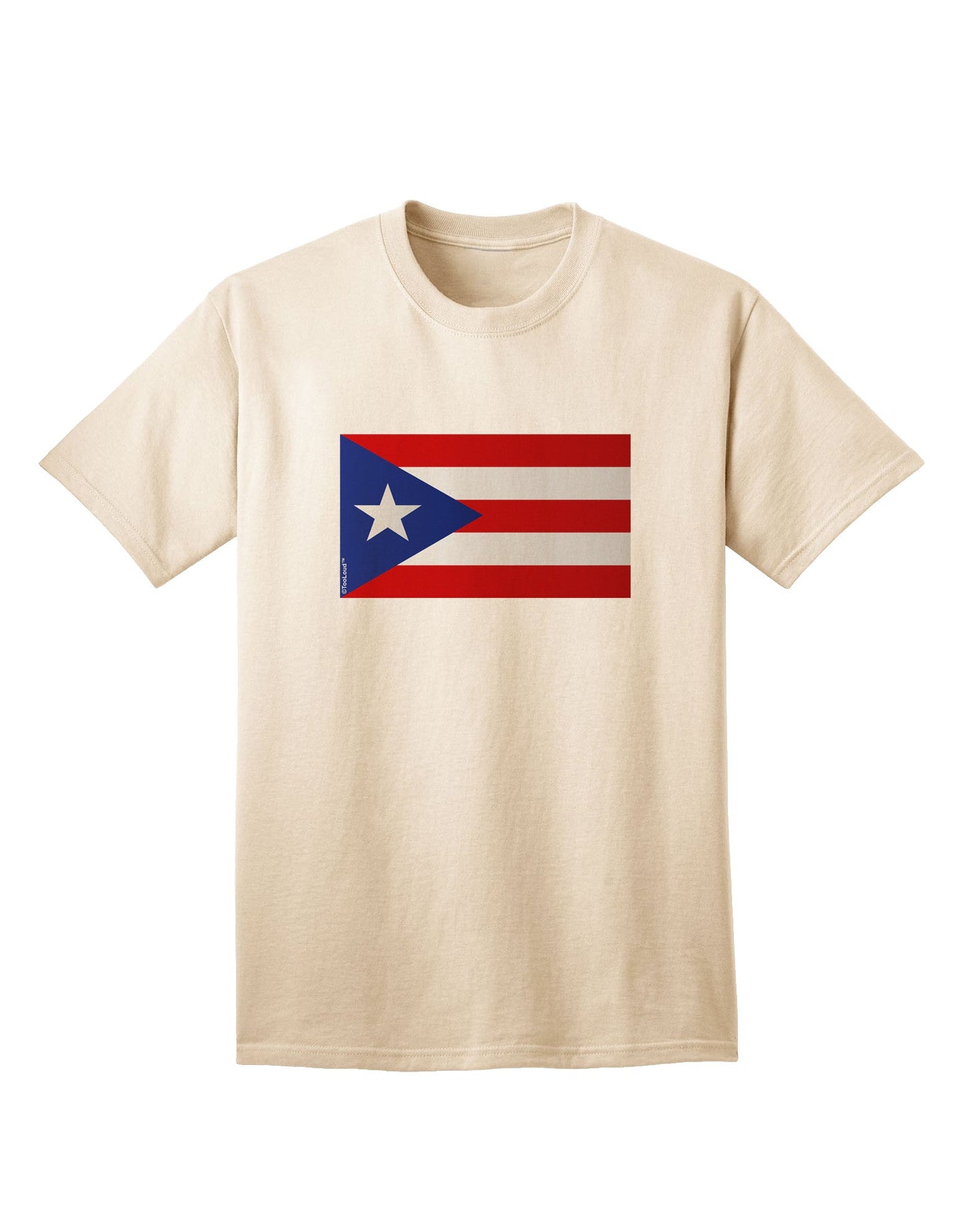 Authentic Puerto Rico Flag - Premium Adult T-Shirt Collection-Mens T-shirts-TooLoud-Natural-Small-Davson Sales