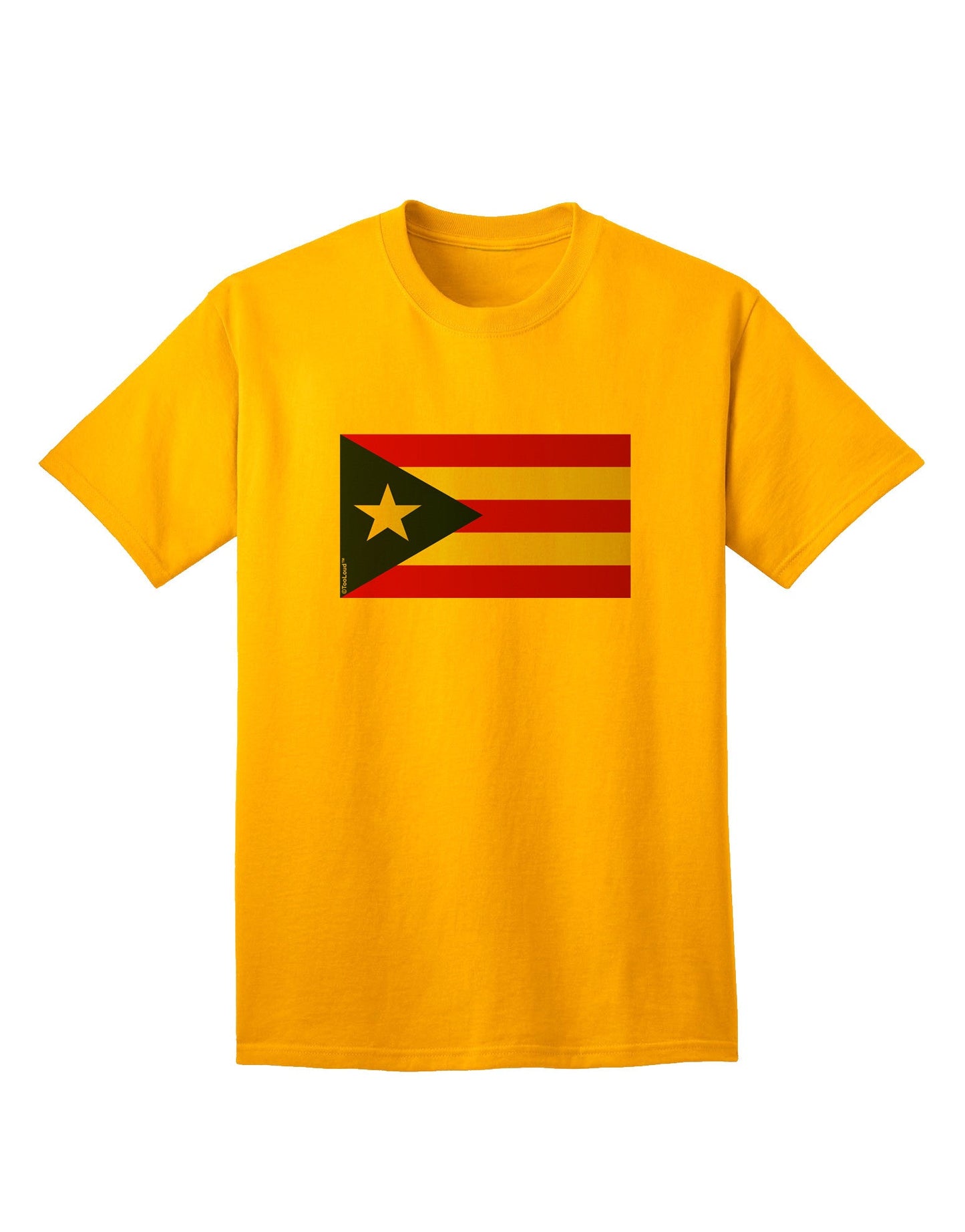 Authentic Puerto Rico Flag - Premium Adult T-Shirt Collection-Mens T-shirts-TooLoud-Gold-Small-Davson Sales