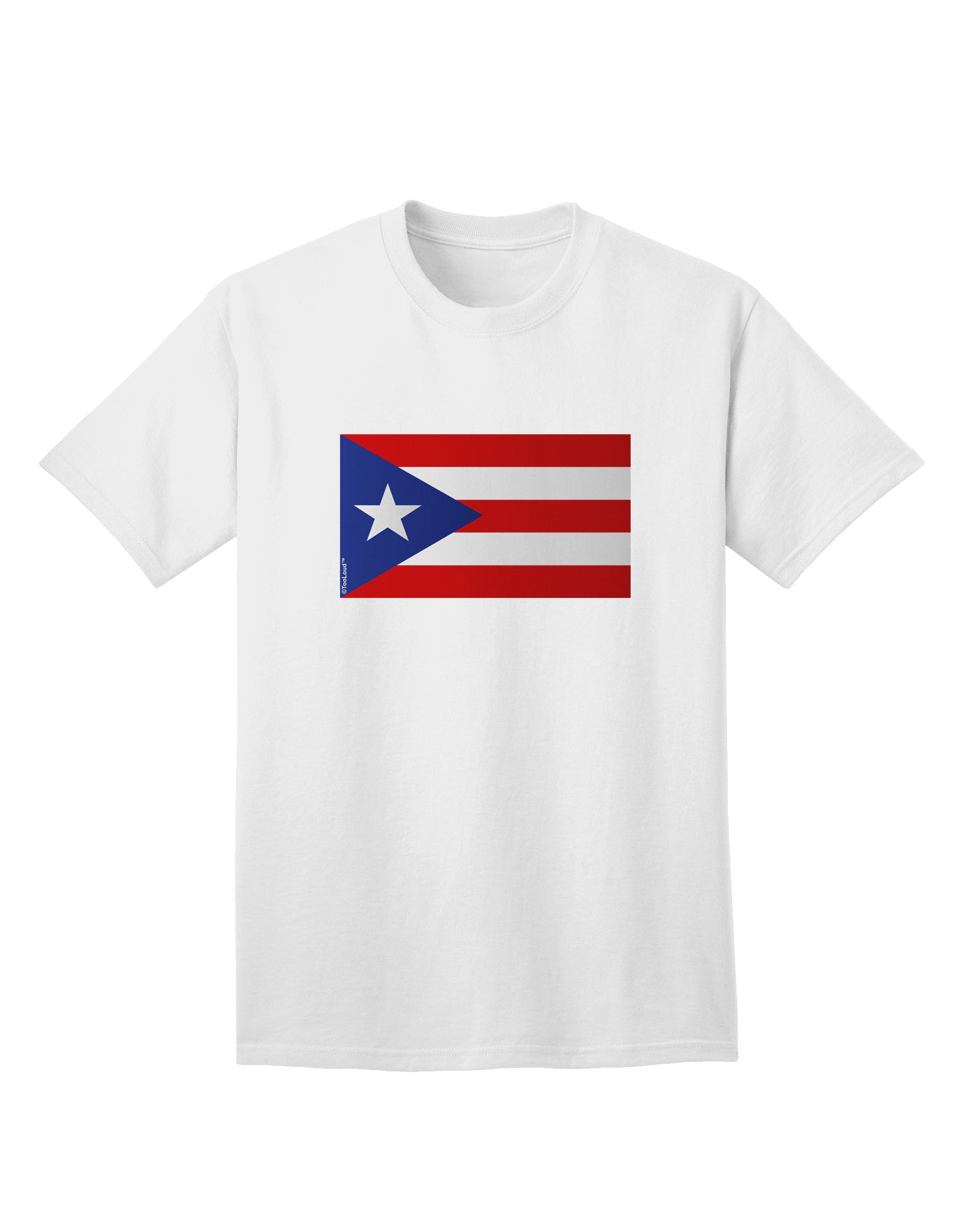 Authentic Puerto Rico Flag - Premium Adult T-Shirt Collection-Mens T-shirts-TooLoud-White-Small-Davson Sales