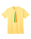 Authentic-Style Faux Irish Flag Tie: Adult T-Shirt for St. Patrick's Day Celebrations-Mens T-shirts-TooLoud-Yellow-Small-Davson Sales