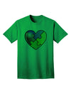 Autism Awareness Adult T-Shirt: Big Puzzle Heart Design by TooLoud-Mens T-shirts-TooLoud-Kelly-Green-Small-Davson Sales