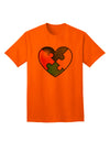 Autism Awareness Adult T-Shirt: Big Puzzle Heart Design by TooLoud-Mens T-shirts-TooLoud-Orange-Small-Davson Sales