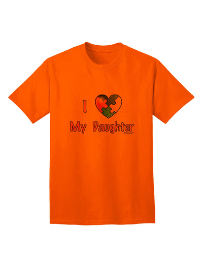 Autism Awareness Adult T-Shirt - Express Your Love for Your Daughter with Style, by TooLoud-Mens T-shirts-TooLoud-Orange-Small-Davson Sales