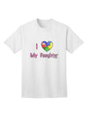 Autism Awareness Adult T-Shirt - Express Your Love for Your Daughter with Style, by TooLoud-Mens T-shirts-TooLoud-White-Small-Davson Sales