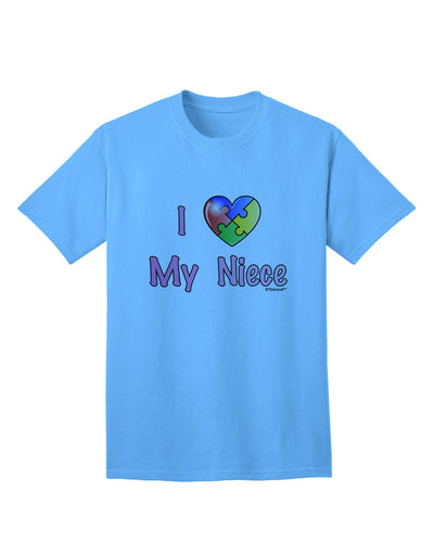 Autism Awareness Adult T-Shirt: Show Your Love for Your Niece with TooLoud-Mens T-shirts-TooLoud-Aquatic-Blue-Small-Davson Sales