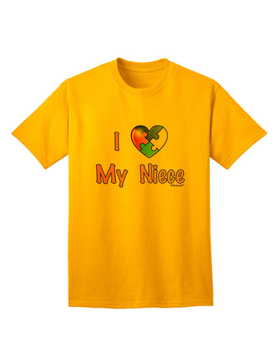 Autism Awareness Adult T-Shirt: Show Your Love for Your Niece with TooLoud-Mens T-shirts-TooLoud-Gold-Small-Davson Sales