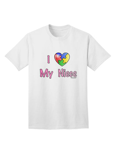 Autism Awareness Adult T-Shirt: Show Your Love for Your Niece with TooLoud-Mens T-shirts-TooLoud-White-Small-Davson Sales