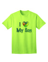 Autism Awareness Adult T-Shirt: Show Your Love for Your Son with TooLoud-Mens T-shirts-TooLoud-Neon-Green-Small-Davson Sales