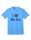 Autism Awareness Adult T-Shirt: Show Your Love for Your Son with TooLoud-Mens T-shirts-TooLoud-Aquatic-Blue-Small-Davson Sales