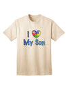 Autism Awareness Adult T-Shirt: Show Your Love for Your Son with TooLoud-Mens T-shirts-TooLoud-Natural-Small-Davson Sales