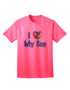 Autism Awareness Adult T-Shirt: Show Your Love for Your Son with TooLoud-Mens T-shirts-TooLoud-Neon-Pink-Small-Davson Sales