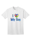 Autism Awareness Adult T-Shirt: Show Your Love for Your Son with TooLoud-Mens T-shirts-TooLoud-White-Small-Davson Sales