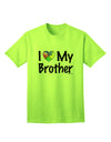 Autism Awareness Adult T-Shirt: Show Your Support with the I Heart My Brother Collection by TooLoud-Mens T-shirts-TooLoud-Neon-Green-Small-Davson Sales