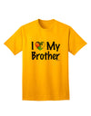 Autism Awareness Adult T-Shirt: Show Your Support with the I Heart My Brother Collection by TooLoud-Mens T-shirts-TooLoud-Gold-Small-Davson Sales