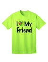 Autism Awareness Adult T-Shirt - Show Your Support with the I Heart My Friend Collection by TooLoud-Mens T-shirts-TooLoud-Neon-Green-Small-Davson Sales