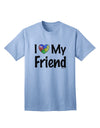 Autism Awareness Adult T-Shirt - Show Your Support with the I Heart My Friend Collection by TooLoud-Mens T-shirts-TooLoud-Light-Blue-Small-Davson Sales