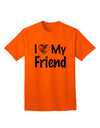 Autism Awareness Adult T-Shirt - Show Your Support with the I Heart My Friend Collection by TooLoud-Mens T-shirts-TooLoud-Orange-Small-Davson Sales