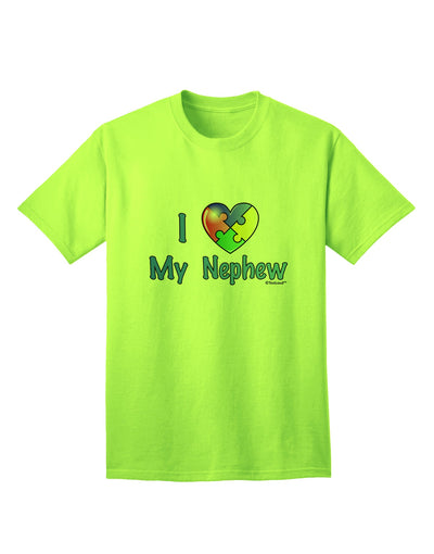 Autism Awareness Adult T-Shirt by TooLoud - A Heartfelt Tribute to Nephews-Mens T-shirts-TooLoud-Neon-Green-Small-Davson Sales