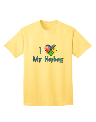 Autism Awareness Adult T-Shirt by TooLoud - A Heartfelt Tribute to Nephews-Mens T-shirts-TooLoud-Yellow-Small-Davson Sales