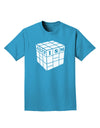 Autism Awareness - Cube B & W Adult Dark T-Shirt-Mens T-Shirt-TooLoud-Turquoise-Small-Davson Sales
