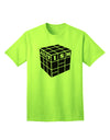 Autism Awareness - Cube B & W Adult T-Shirt-unisex t-shirt-TooLoud-Neon-Green-Small-Davson Sales