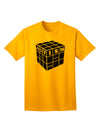 Autism Awareness - Cube B & W Adult T-Shirt-unisex t-shirt-TooLoud-Gold-Small-Davson Sales