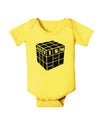 Autism Awareness - Cube B & W Baby Romper Bodysuit-Baby Romper-TooLoud-Yellow-06-Months-Davson Sales