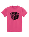 Autism Awareness - Cube B & W Childrens T-Shirt-Childrens T-Shirt-TooLoud-Sangria-X-Small-Davson Sales
