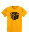 Autism Awareness - Cube B & W Childrens T-Shirt-Childrens T-Shirt-TooLoud-Gold-X-Small-Davson Sales