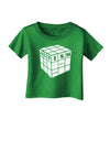 Autism Awareness - Cube B & W Infant T-Shirt Dark-Infant T-Shirt-TooLoud-Clover-Green-06-Months-Davson Sales