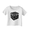 Autism Awareness - Cube B & W Infant T-Shirt-Infant T-Shirt-TooLoud-White-06-Months-Davson Sales