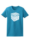 Autism Awareness - Cube B & W Womens Dark T-Shirt-TooLoud-Turquoise-X-Small-Davson Sales