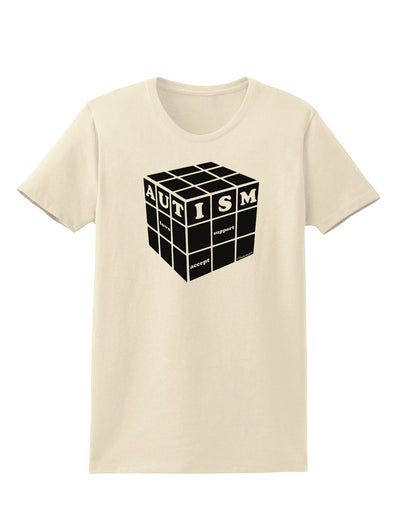 Autism Awareness - Cube B & W Womens T-Shirt-Womens T-Shirt-TooLoud-Natural-X-Small-Davson Sales