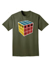 Autism Awareness - Cube Color Adult Dark T-Shirt-Mens T-Shirt-TooLoud-Military-Green-Small-Davson Sales
