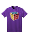 Autism Awareness - Cube Color Adult Dark T-Shirt-Mens T-Shirt-TooLoud-Purple-Small-Davson Sales