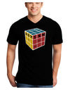Autism Awareness - Cube Color Adult Dark V-Neck T-Shirt-TooLoud-Black-Small-Davson Sales