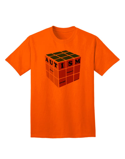 Autism Awareness - Cube Color Adult T-Shirt-unisex t-shirt-TooLoud-Orange-Small-Davson Sales
