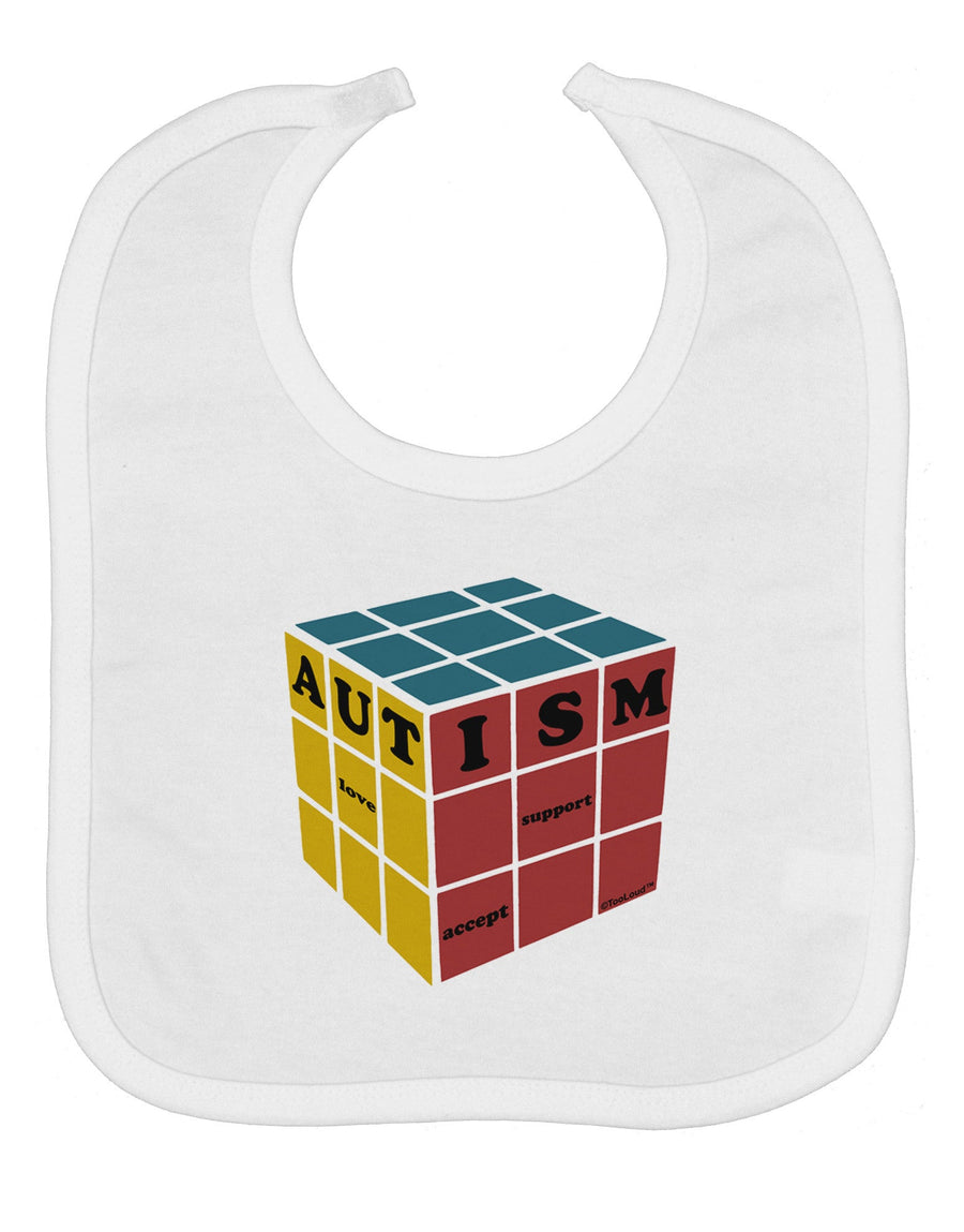 Autism Awareness - Cube Color Baby Bib