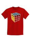 Autism Awareness - Cube Color Childrens Dark T-Shirt-Childrens T-Shirt-TooLoud-Red-X-Small-Davson Sales